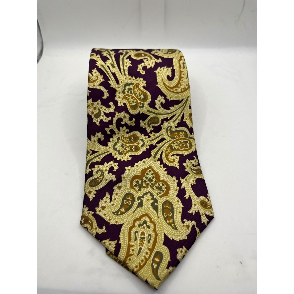Pierre Balmain Paris Silk Paisley Tie‎ Mens